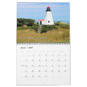 Mural Calendrier du phare du Massachusetts 2018 (Mar 2027)