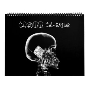 Mural Calendrier du squelette 2011 de vision de rayon X