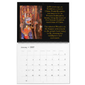 Mural Calendrier du temple bouddhiste du Wutaishan (Jan 2027)