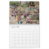 Mural Calendrier du voyage 2016 de camp de base du Népal (Jan 2027)