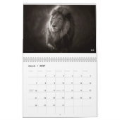 Mural Calendrier du Whisperer 2017 de lion (Mar 2027)