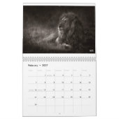 Mural Calendrier du Whisperer 2017 de lion (Feb 2027)