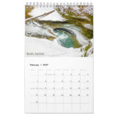 Mural Calendrier d'une seule page et petit - collines (Feb 2027)
