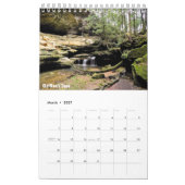 Mural Calendrier d'une seule page et petit - collines (Mar 2027)