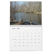 Mural Calendrier - Eau et Bois #2 (Mar 2027)