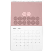 Mural Calendrier élégant d'horoscope (Mar 2027)