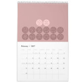 Mural Calendrier élégant d'horoscope (Feb 2027)