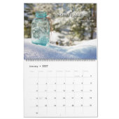 Mural Calendrier en verre bleu (Jan 2027)
