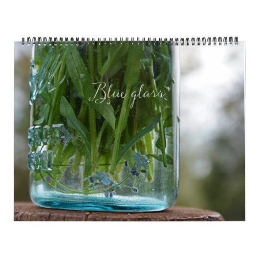 Mural Calendrier en verre bleu (Protection)