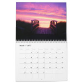 Mural Calendrier ensoleillé 2017 (Mar 2027)