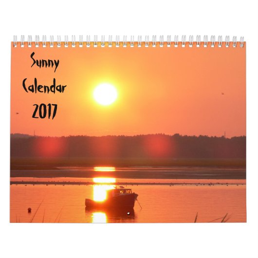 Mural Calendrier ensoleillé 2017 (Protection)