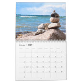 Mural Calendrier équilibré empilé de roches (Jan 2027)