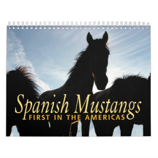 Mural Calendrier espagnol de mustang