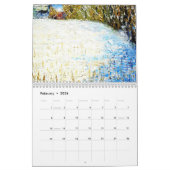 Mural Calendrier excité de Loubier 2011 avec l'écriture (Feb 2026)