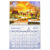 Mural Calendrier Extraordinaire des échecs (Jan 2027)