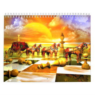 Mural Calendrier Extraordinaire des échecs
