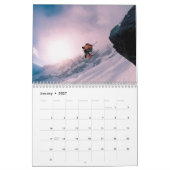 Mural Calendrier extrême de sports (Jan 2027)