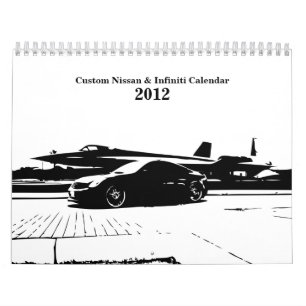 Mural Calendrier fait sur commande 2012 de voiture