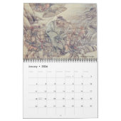 Mural Calendrier fait sur commande d'année de peinture (Jan 2026)