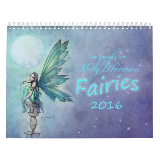 Mural Calendrier Fée 2016 par Molly Harrison Fantasy Art (Protection)
