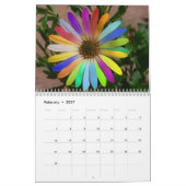 Mural Calendrier Fleur distinctive 2017 (Feb 2027)