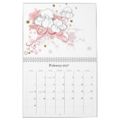 Mural Calendrier floral (Feb 2027)