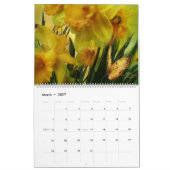 Mural Calendrier floral 2014 d'art de collection Romance (Mar 2027)