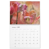 Mural Calendrier floral 2014 d'art de collection Romance (Jan 2027)