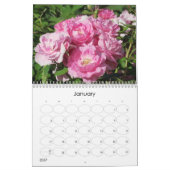 Mural Calendrier floral de jardin anglais (Jan 2027)