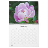 Mural Calendrier floral de jardin anglais (Feb 2027)