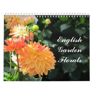 Mural Calendrier floral de jardin anglais