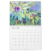 Mural Calendrier floral hawaïen (Mar 2027)