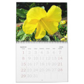 Mural Calendrier Florales du jardin anglais (Mar 2026)
