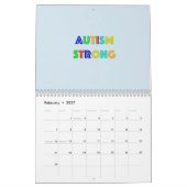Mural Calendrier fort d'autisme (Feb 2027)