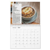 Mural Calendrier français de recettes (Jan 2027)