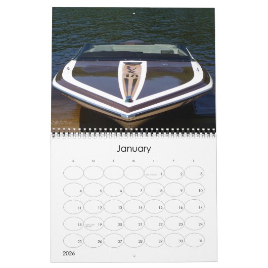 Mural Calendrier glastron classique 2010 (Jan 2026)