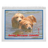 Mural Calendrier Golden Retriever 2015 (Protection)