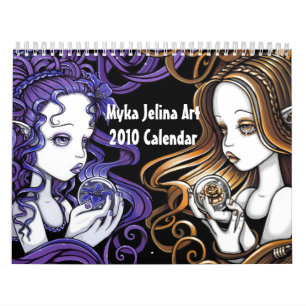 Mural Calendrier gothique 2010 d'art d'imaginaire d'art