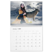 Mural Calendrier gothique de conte de fées d'imaginaire (Jan 2027)