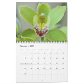 Mural Calendrier guatémaltèque d'orchidées (Feb 2027)