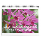 Mural Calendrier guatémaltèque d'orchidées (Protection)