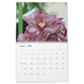 Mural Calendrier guatémaltèque d'orchidées (Mar 2027)