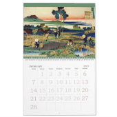 Mural Calendrier Hokusai de 18 mois (Feb 2027)