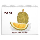 Mural calendrier III de 2013 fruits (Protection)