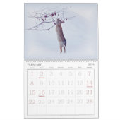 Mural Calendrier - images assorties - avec de grands (Feb 2026)