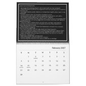 Mural Calendrier impressionnant de coutume de (Feb 2027)