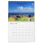 Mural Calendrier imprimé par coutume Caraïbes (Feb 2026)