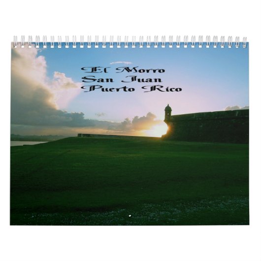 Mural Calendrier imprimé par coutume Caraïbes (Protection)