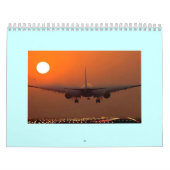 Mural Calendrier imprimé par coutume d'AVION (Protection)