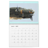 Mural Calendrier imprimé par coutume d'AVION (Mar 2027)